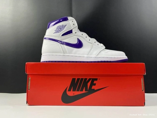 Kick Theory 1 HIGH JORDAN RETRO PURPLE AIR COURT CD0461-151 0726